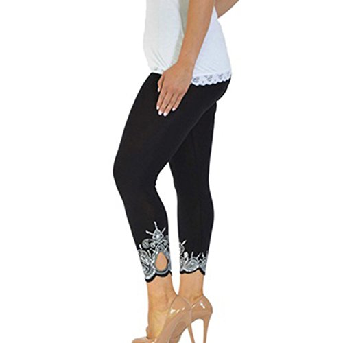 Juleya Leggings für Damen, Sport, Hose für Damen, Yoga, hohe Taille, Sporthose, Push Up, Sportbekleidung, elastische Leggings für Gymnastik, Fitness, Training, Schwarz , XXL Cover