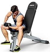 JOROTO MD80 Adjustable Weight Bench - 1000 Lbs Load Utility Workout Benches for Full Body Upright...