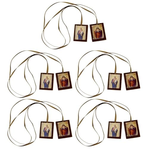 Collar Escapulario Católico Escapularios Católicos Sagrado Corazón De Jesús Con Nuestra Señora Monte Carmelo Escapulario Católico Regalos Para Hombres Mujeres Primera Comunión Cristiana Confirmación