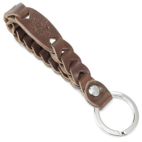 リングチェーンキーホルダー 栃木チョコ 【Ricky's】 鍵 紛失防止 キー 落下防止 スマートキーケース キーケース スマートキー リングキー キーリング キーホルダー キーストラップ キーカバー キーキャップ メンズ レディース 本革 革 栃木レザー