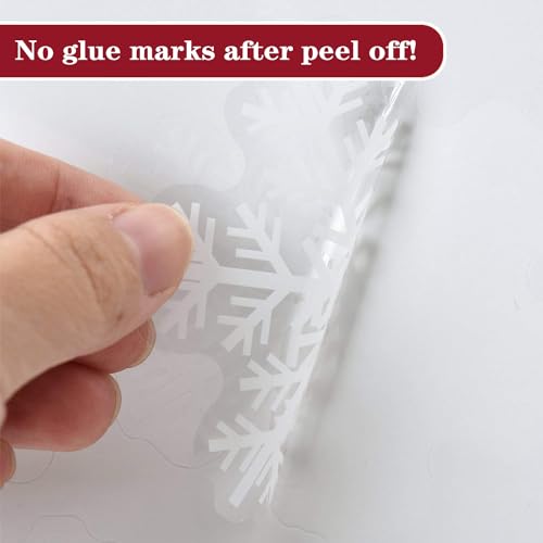 280 Pezzi Natale Vetrofanie Fiocco di Neve