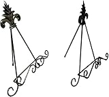 Decorative Easel Iron Display Stand Holder, (2 Pack) Black Iron & Rusted Gold for Cookbooks, Plate, Art