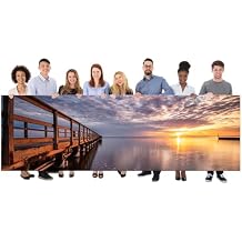 ART Custom Canvas Prints with Your Photos, Panoramic Personalized Wall, Large Picture Print on Canvas for Wedding Anniversary Christmas Decor Gift, DIY Custom Wall Keepsake Made in USA 18X60inch