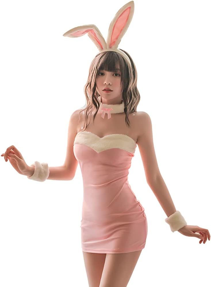 SINROYEE Sexy Bunny Girl Cosplay Costume Set Anime lingerie for women