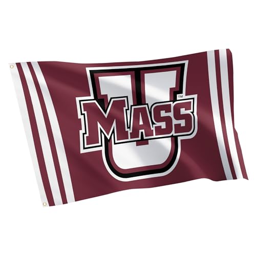 Bandera de UMass Amherst Desert Cactus en poliester resistente de alta densidad
