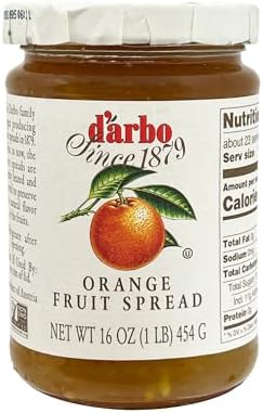 D'arbo all Natural Marmalade, Bitter Orange, 16 Ounce