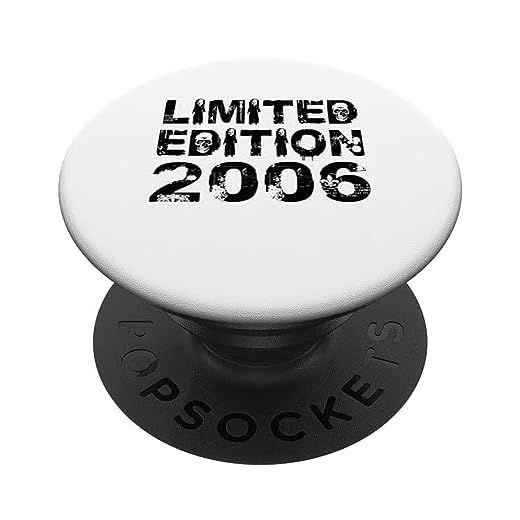 Edición limitada 2006 Cumpleaños 2006 Edición Cumpleaños PopSockets PopGrip Intercambiable
