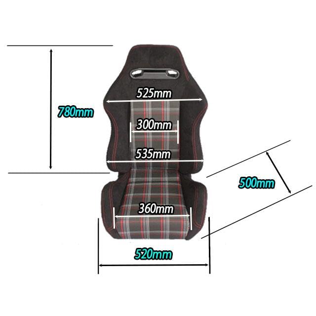 Amazon | ノーブランド品 セミバケ SR-3 チェックタイプ ブラック 