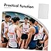 Toyvian 50PCS Race Bibs for Marathon and Track Events Tearproof Number Holder with Safety Pins Easy Attach Design for Runners for Sports Competitions and Training