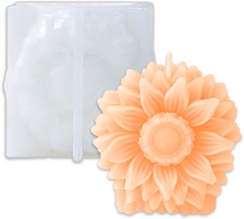 Cestony 3D Sunflower Shape Silicone Molds for Making Cake