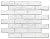 Retro-Art 3D Wall Panels, Pack of 10, Vintage Brick in White, PVC, 17.5" x 23.75", Cover 28.86 sq.ft. 569BC