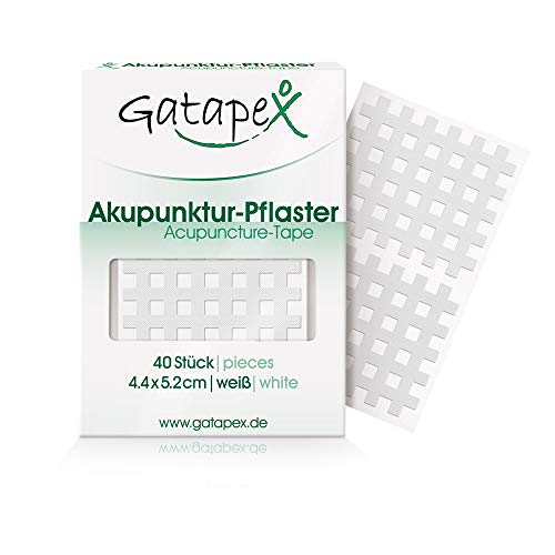 Gatapex acupunctuurpleister in roostervorm 40 stuks - Crosstape 44 X 52 mm wit