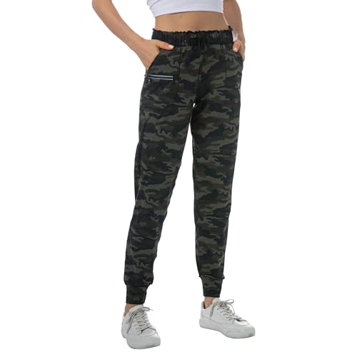 Image of Haowind Joggers for Women with Pockets Elastic Waist Workout Sport Gym Pants Comfy Lounge Yoga Running Pants