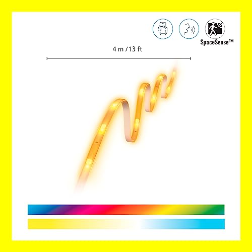 WiZ Smart LED Strip Light, Colour 4M Light Strip [UK Plug], 16 Million Colors, Dynamic Scenes, Wi-Fi, Voice/App Control, Works with Google Home, Alexa & HomeKit, LED for Bedroom, Kitchen, Living Room