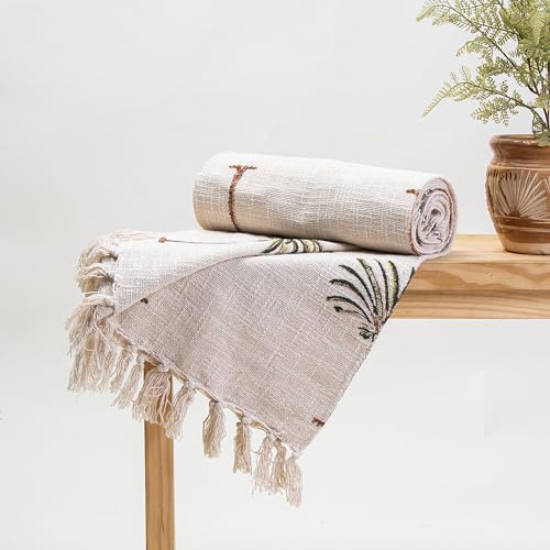 Image of Handblock Printed Soft Cotton Sofa Throw Blanket 50x70 Inches Cozy and Lightweight, Perfect for Sofa, Bed, and Travel - Ideal for All Seasons (Multi-Color 06)
