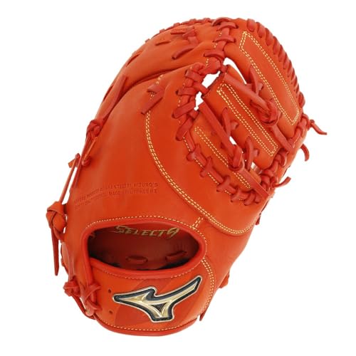 ミズノ（MIZUNO） 少年軟式用グラブ ファーストミット 一塁手用 野球グローブ NB レクトナインプロフェッショナル 山川穂高 1AJFY26800 52（フラッシュオレンジ/ＦＦ/Jr） 1枚目