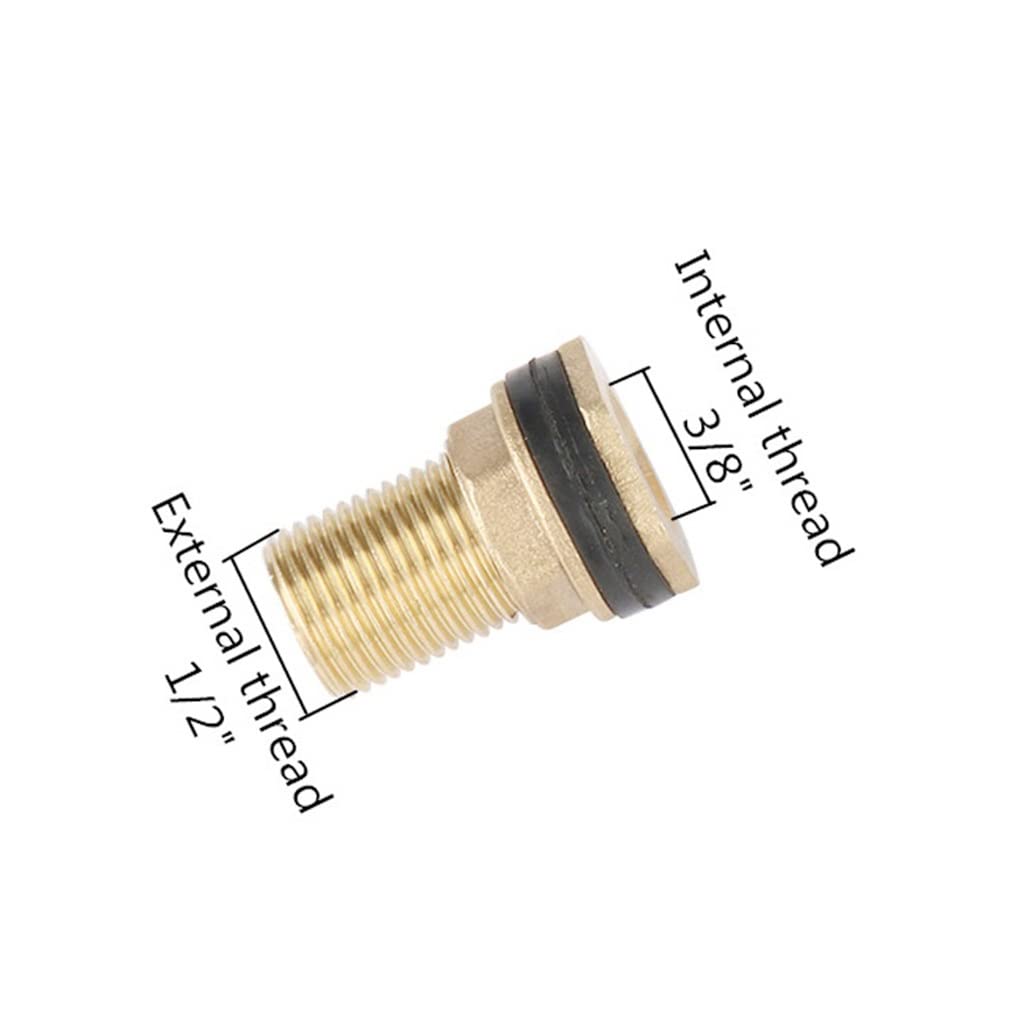 Plomería Juntas y Conexiones, 1 conector de latón con rosca hembra for jardín, rosca macho de 1/2", 3/4", 1" a adaptadores de tubería de riego for pecera de 3/8", 1/2", 3/4"(44993)