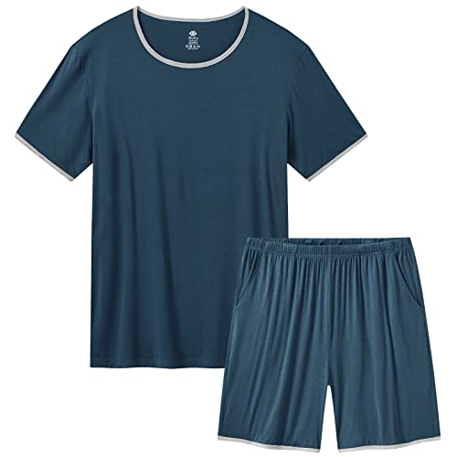 Pyjama homme été court MoFiz doux pour ne plus souffrir de la chaleur pendant la nuit