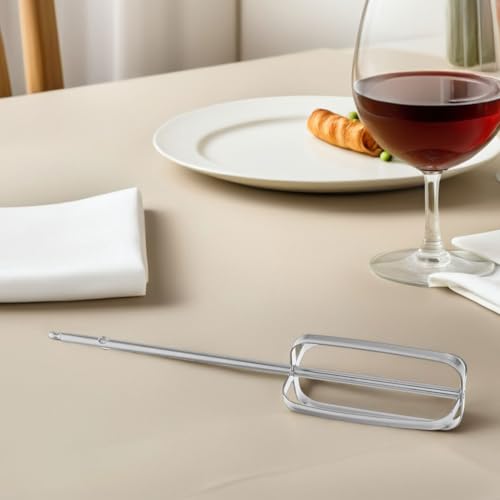 LIGIGWASH 4 Stück Teiliges Handmixer Ersatzteile aus Elektrische Rührbesen und Schneebesen Universelle Küchenmixer Aufsätze für Teig Ei Backen und Kochen Silberfarben