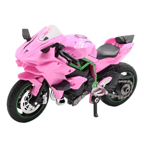 BEcton Modelo De Moto, Juguete Motos Motos De AleacióN Modelo Mini Motos para Regalo De CumpleañOs De Navidad para NiñOs Y NiñAs(Rosa)