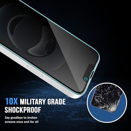 Image of FIRST MART Matte Privacy Tempered Glass for iPhone 16e, 17e and iPhone 14 | Anti-Spy, Anti-Glare 9H Screen Protector, Edge-to-Edge, Case-Friendly, Anti-Fingerprint | Pack of 1