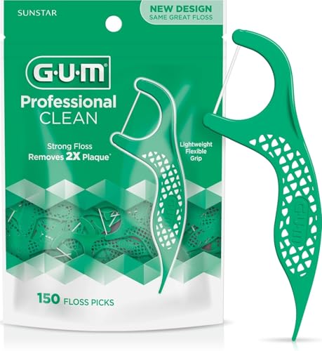 GUM Professional Clean Dental Floss Picks...