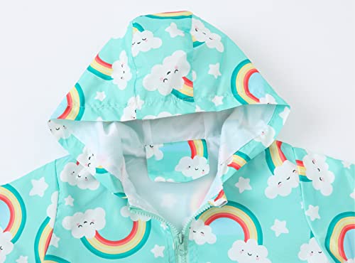 Image of Happy Cherry Kids Boys Girls Fleece Lined Windbreaker Jacket Fashion Prints Hoodie for Fall Winter