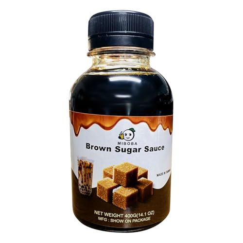 Brown Sugar Sauce for Bubble Tea Hanging Cup,Boba Tea Syrup - 400g / 14.1oz