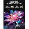 Smart Projector Support 4K HDR, LED Daylight Projectors 2400 ANSI with WiFi6 Bluetooth5.4 HDMI eARC/CEC