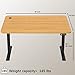 Furmax Electric Height Adjustable Standing Desk Large 55 x 24 Inches Sit Stand Up Desk Home Office Computer Desk Memory Preset with T-Shaped Metal Bracket, Maple