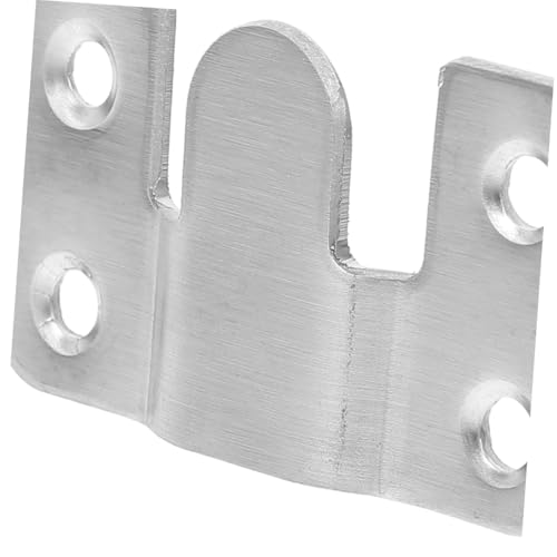 Image of 20pcs Heavy Duty Photo Frame Hook Picture Frames Heavy Duty Mounting Clips Wall Mounting Interlocking Brackets Picture Frame Hooks Picture Hanging Hardware Silver Stainless Steel