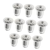Lilihuimaoyi 10 Unids 925 Plata Vintage Pendiente Pendientes Tapones Encontrar Tuerca de Oreja 4 Mm /, 4mm