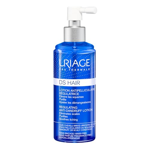 Uriage DS Hair Lozione Antiforfora con Piroctone Olamina e Olio Essenziale di Cade - Riduce le squame e lenisce istantaneamente il prurito - Per forfora grave e cuoio capelluto irritato.