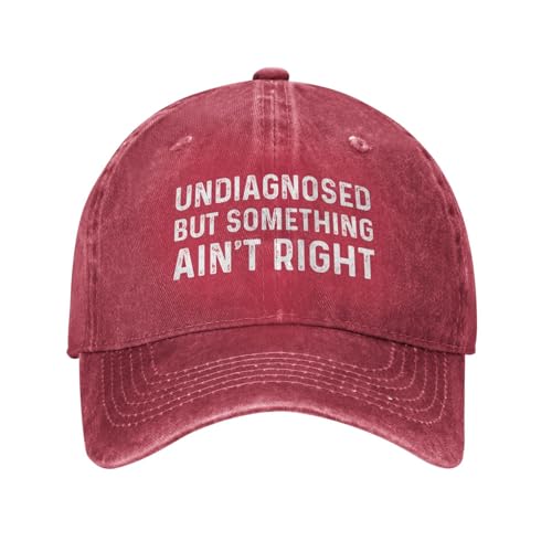 Gorra divertida Undiagnosed But Something Ain't Right para hombres miniatura 1