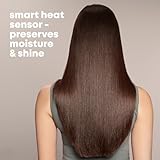 REVAMP Hydro Shield X Shine Ceramic Hair Straighteners - Long Plates for Fast One Stroke Styling, Straightening, Smart Sensor Heat Protection, 4 Ionic Jets - Salon Professional Hair Straightener - Image 4