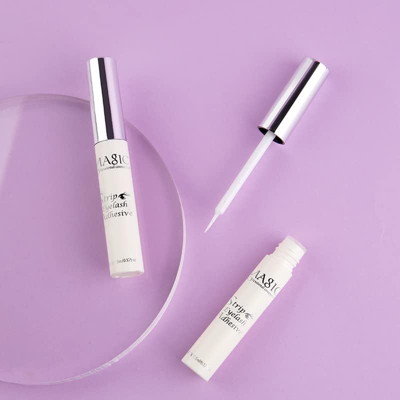 Image of COSLUXE IMAGIC PROfessional cosmetic False Eyelash Glue, STRIP EYELASH ADHESIVE 5ml - White