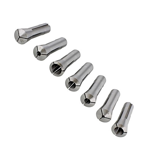 Abn Precision R8 Collet Set, 13-Piece Mill Collets Set – Taper Spindle R8 Collets For Mill Machine, 1/8In To 7/8In #TOP4