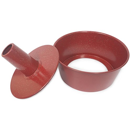 Casaware Angel Food Cake Pan 9.5-Inch (15-Cup) Ceramic Coated Nonstick (Red - Granite) #TOP3
