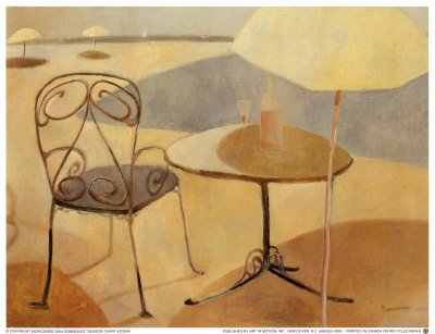 Poster Sea Side Chair Dominguez 60X80 cm grand format deco mur