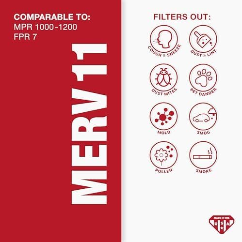 Aerostar 20x30x1 MERV 11, Pleated Air Filter, 20x30x1, Box of 6, Made in The USA… - Image 7