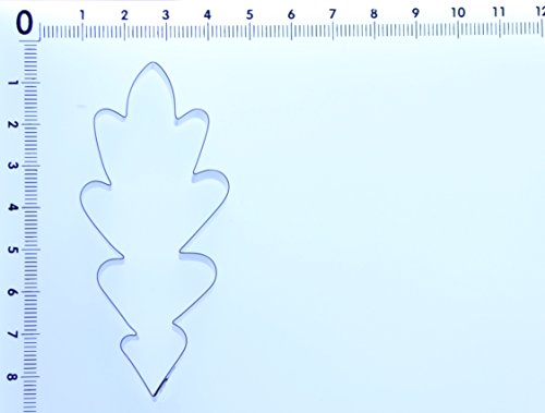 Oak Leaf Cutter (Large) - Stainless Steel - Made in The UK - Image 2