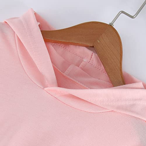 Casacos de inverno para meninas, adolescentes, meninas, listrados, manga comprida, moletons com capu