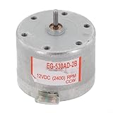 Volakebeing EG-530AD-2B DC 12V Spindelmotor gegen den Uhrzeigersinn Tonband-Recorder Audio Capstan Motor für Kassetten CD Player DVD VCD Metallkonstruktion 2400 U/min 8.0g-cm Drehmoment