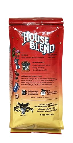 Raven’s Brew Coffee Gourmet Dark Roast Molido 12oz miniatura 2