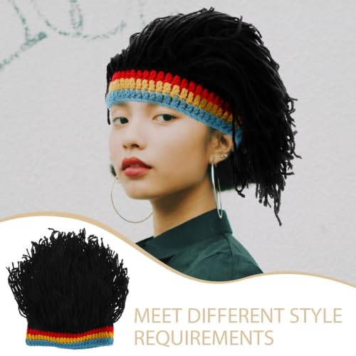 Peluca corta de cosplay unisex gorro de lana resistente para teatro 3