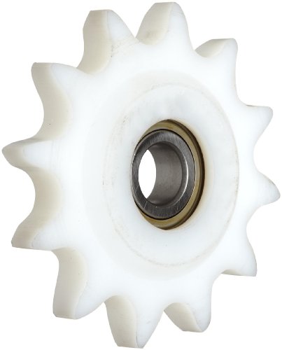 Martin Roller Chain Sprocket, UHMW, Idler, Type C Hub, Single Strand, 80 Chain Size, 1" Pitch, 12 Teeth, 0.75" Bore Dia., 4.33" OD, 0.575" Width