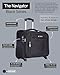 Aerostar Navigator Series Roller Bag Case fits Laptop up to 16”, TSA Lock, 2 Wheels and Water-Resistant Business and Commuter Travel, Black