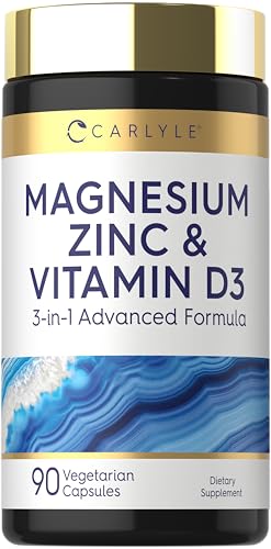 Carlyle Magnesium Zinc and Vitamin D3 | 90 Capsules