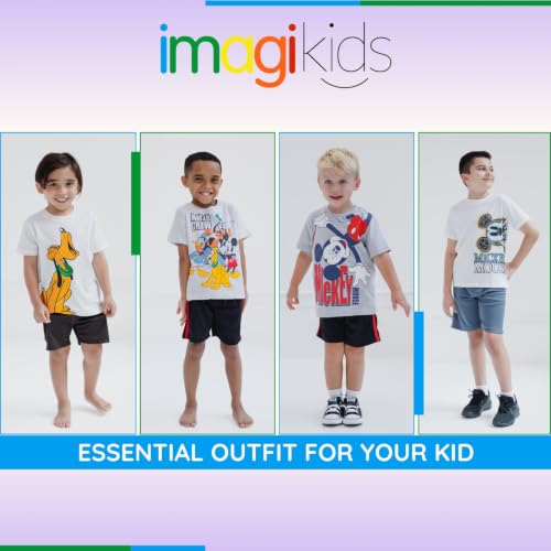 Image of Disney Mickey Mouse T-Shirt and Shorts Outfit Set Infant to Big Kid Sizes (12 Months - 12)