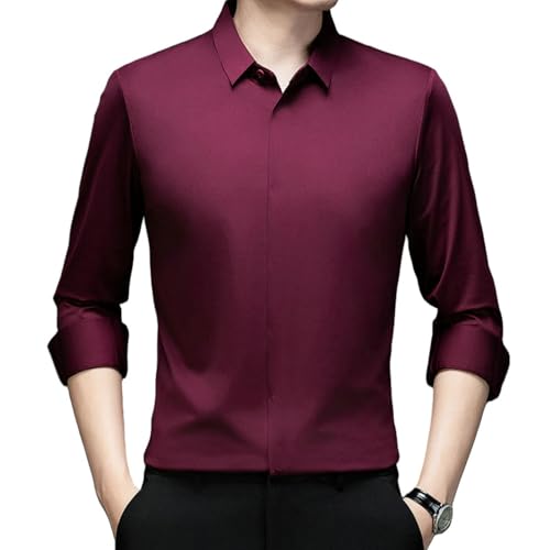 Camisa casual de botones masculina para eventos y oficina